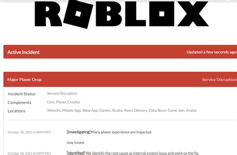 roblox servers down|roblox server down status.